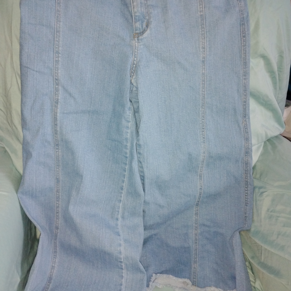 Du Jour Light Blue Flare Jeans